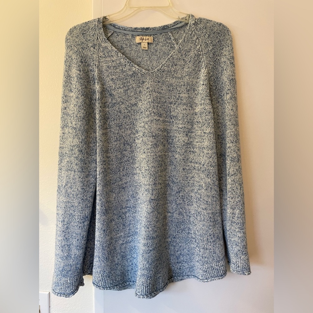Blue style & co sweater